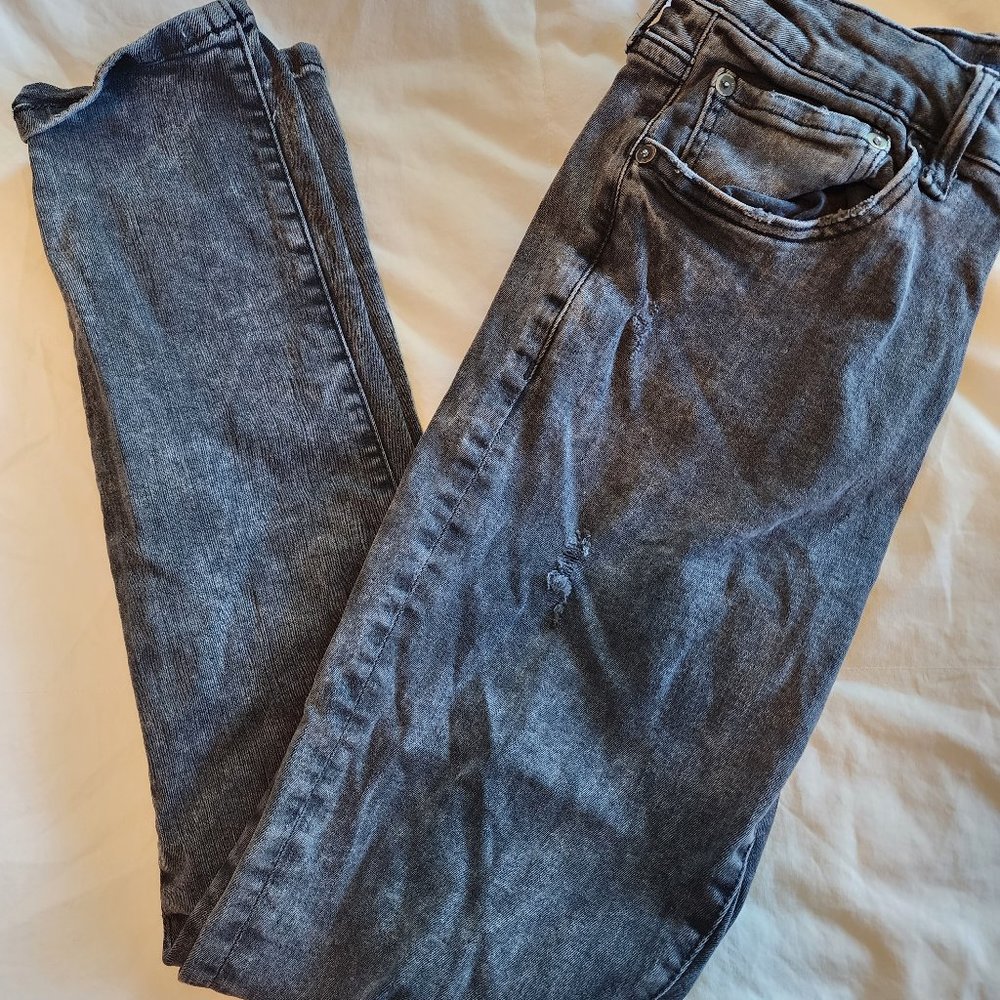 Aeropostale Skinny ripped 32.32 (Distressed) (Grey/White Wash) Used